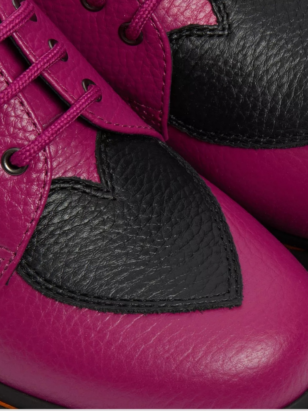 Dr. Martens 1461 Amore Oxford Milled Nappa Leather Pink Woman’s size 7 NEW!!! - Picture 6 of 8